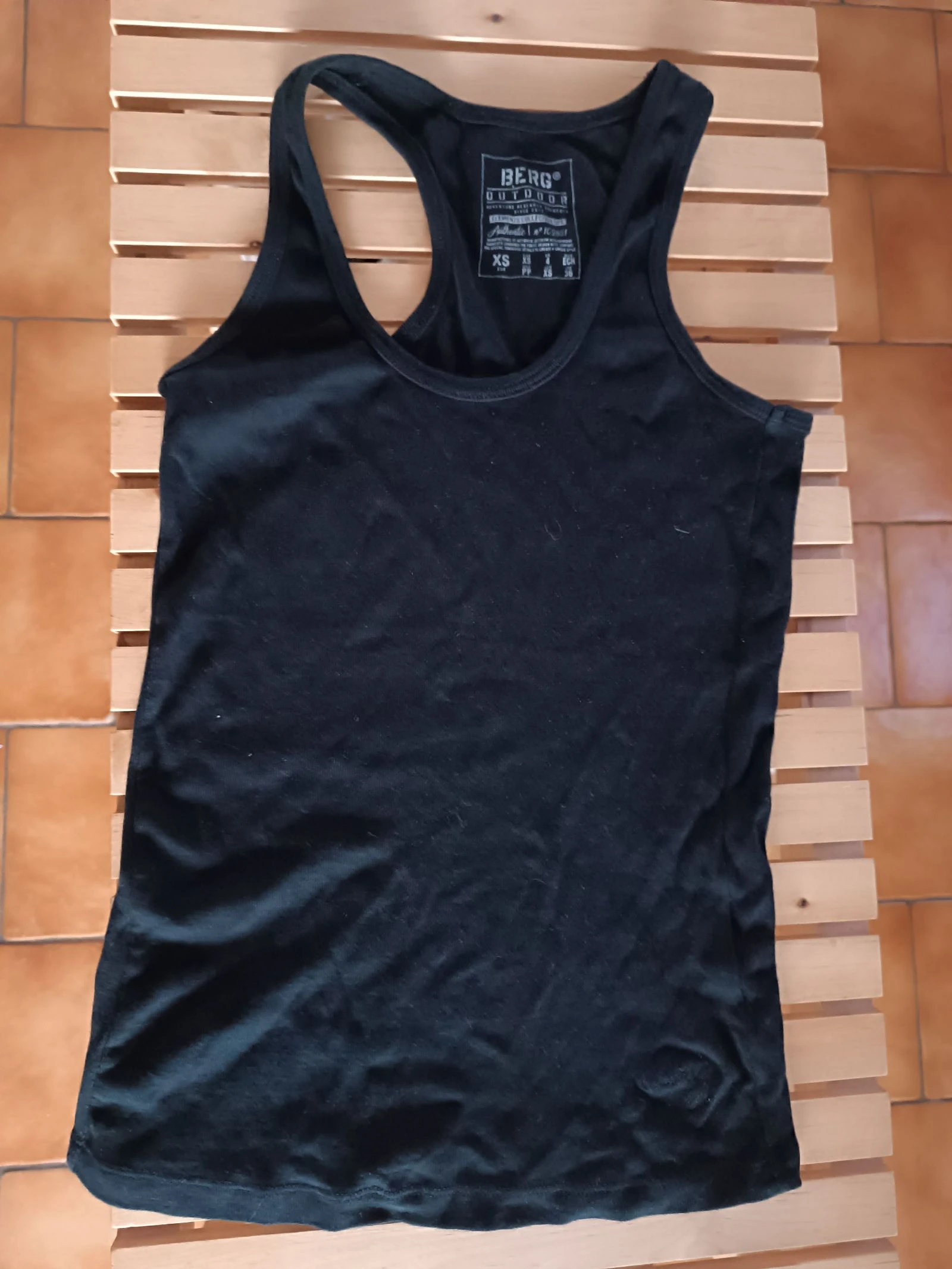 Débardeur noir sport / fitness Berg Outdoor-
Taille XS